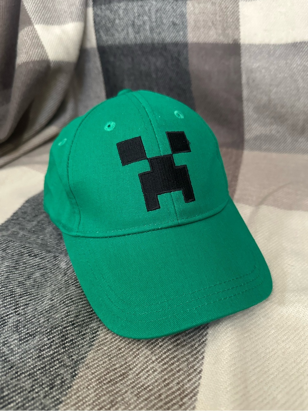 Green Minecraft Creeper JINX Kids Baseball Cap